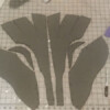 The pattern pieces have been cut out