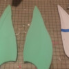 Ears, made from upholstery foam