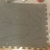 The pattern is transferred to eva foam. Note the pattern has been traced once forward and once backwards in order to create both sides of the mask.